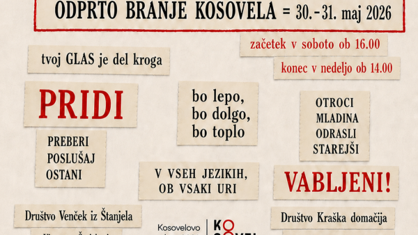 22 - urno branje Kosovela v Štanjelu