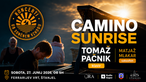 Jutranji klavirski koncert ob sončnem vzhodu v Ferrarijevem vrtu