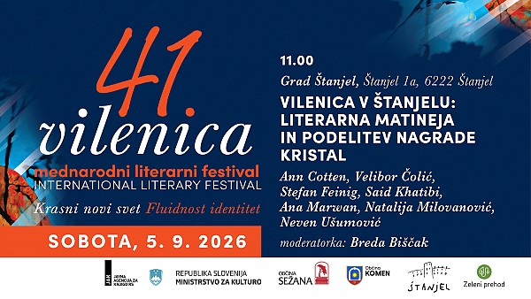 Festival Vilenica: Literarna matineja in podelitev nagrade kristal