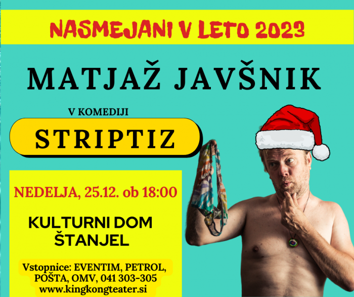 Matjaž Javšnik v komediji Striptiz