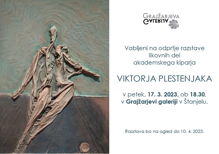 Odprtje razstave likovnih del Viktorja Plestenjaka