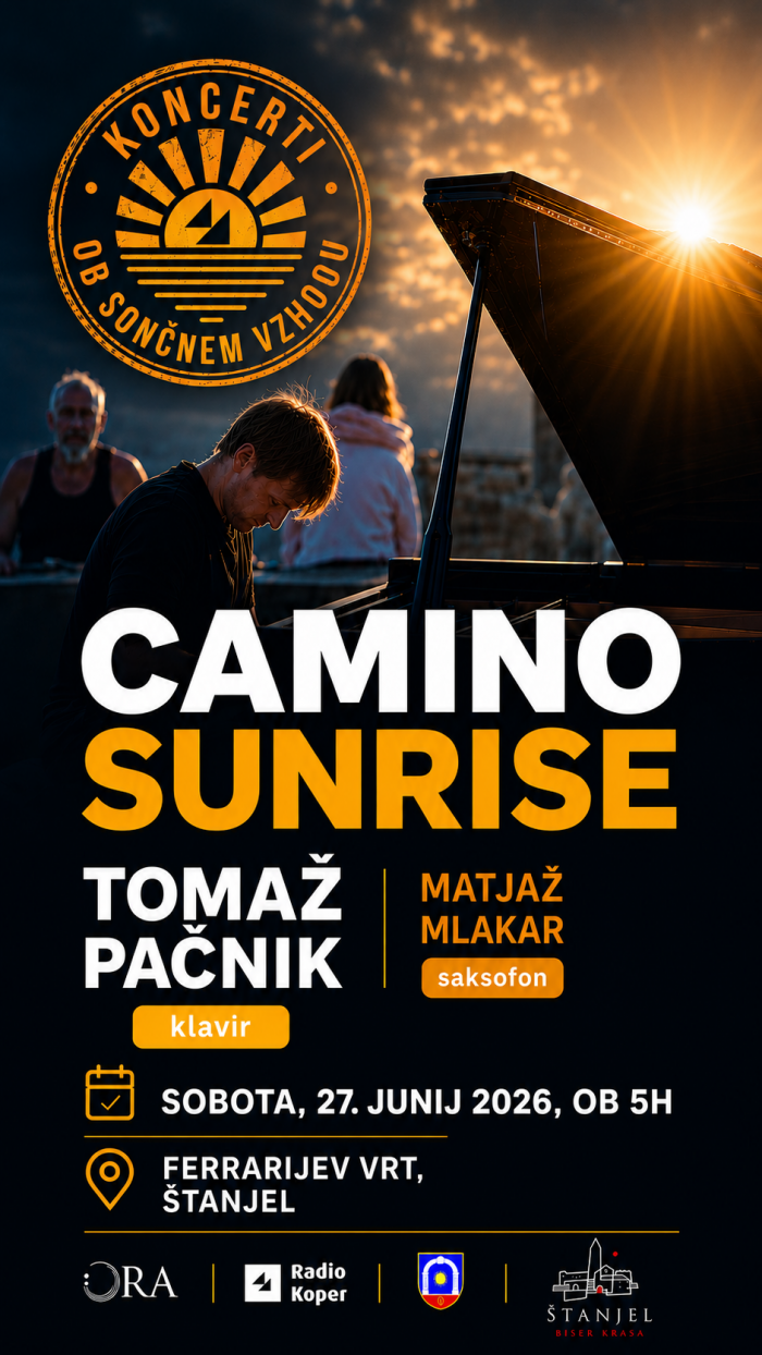 JUTRANJI KLAVIRSKI KONCERT OB SONČNEM VZHODU V FERRARIJEVEM VRTU