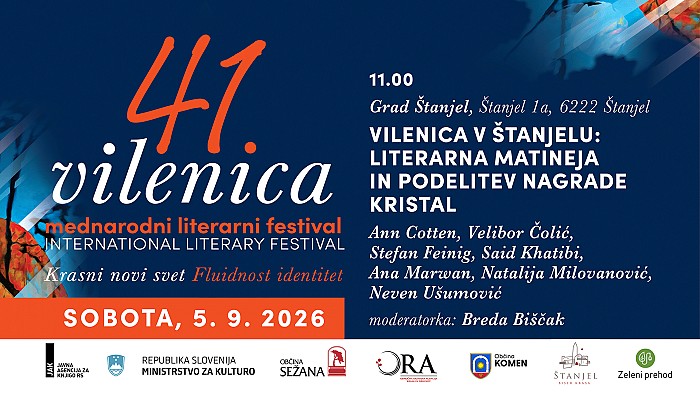 Festival Vilenica: Literarna matineja in podelitev nagrade kristal