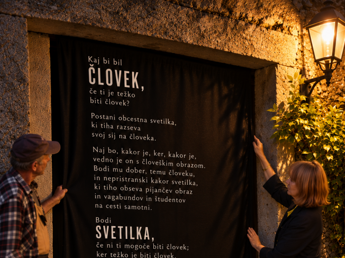 Prostorska intervencija 'Svetilka ob cesti'
